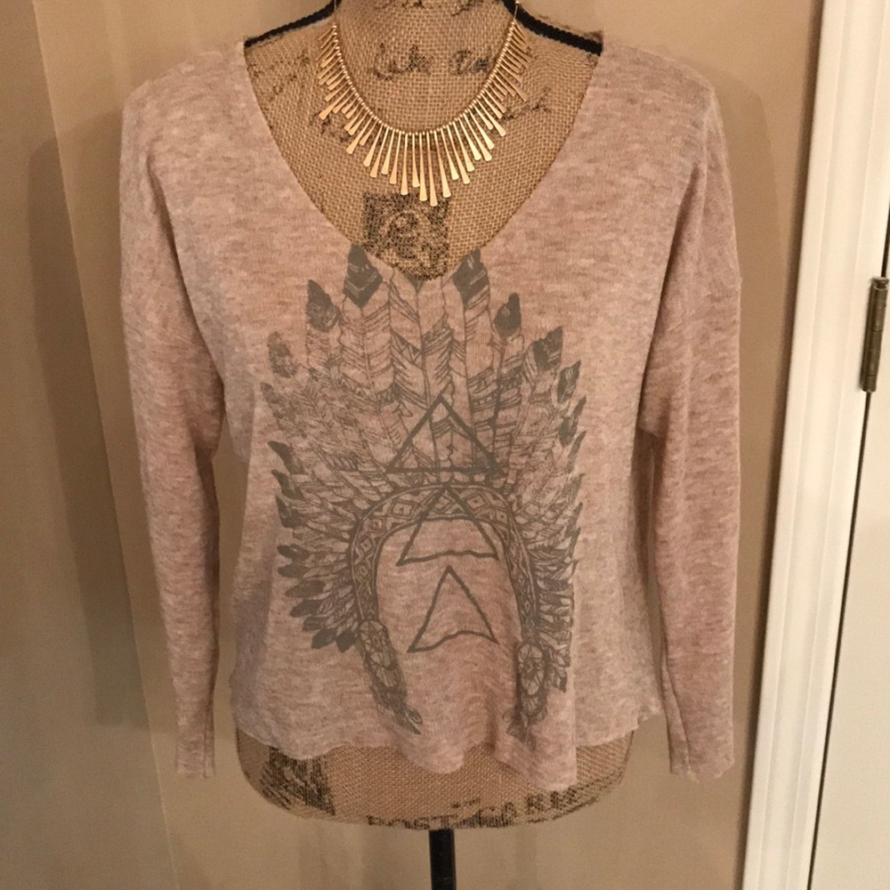 “Light As A Feather” long sleeve top
